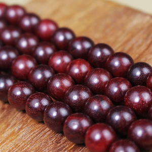 Africa Small Leaf Purple Sandalwood 108 Beads Prayer Beads Unisex Hand <b>String</b> Religious Ceremony Ethnic Style Jewelry - Product Image 2