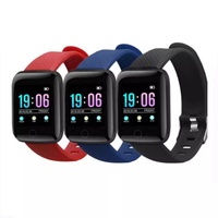 Reloj Inteligente Deportivo 116 Plus D13 en Oferta, Monitor de Ritmo Cardíaco, Pulsera Inteligente para Hombre y Mujer, Compatible con Android