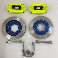 Jekit Fluorescent Yellow 5200 Caliper 330*28mm Disc Blue Center untuk Nissan Patrol Gr Y61 Tahun 2005