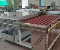 Machine horizontale compacte pour le lavage et le séchage du verre / Machine de nettoyage du verre à éponge.