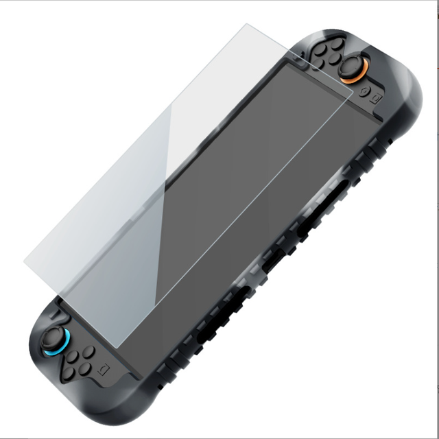 Shockproof Cover Silicone Case Skin for Nintendo Switch 2 for Switch2 Console Protective Cover Tempered Glass Screen Protector