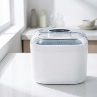 Nettoyeur à ultrasons M5 portable numérique 0,35 L pour bijoux et pièces dentaires, usage domestique et dentaire