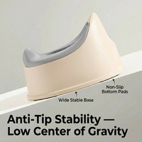 Chaise de toilette ergonomique portable pour bébé avec base antidérapante en TPE, matériau sans BPA de qualité alimentaire, certifiée EN71 ASTM