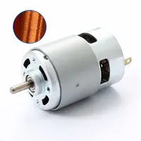 Oumefar 775 DC Motor 12V 775 High Power Electric Motor Brushless High  Torque Gearbox Motors 5mm Shaft Micro Replacement Motor Cylindrical
