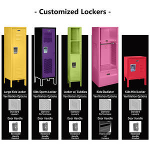 <span class=keywords><strong>Prix</strong></span> d'usine pas cher 3/4 <span class=keywords><strong>porte</strong></span> en acier ventilé maille casier salle de sport vestiaire multi-fonction verrouillable armoire de rangement en métal armoire - Product Image 5