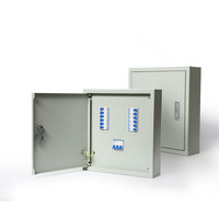 Boîtier de distribution triphasé à quatre fils IP55 pour intérieur/extérieur, protection de porte, installation électrique, barre omnibus double alimentation, chantier de construction