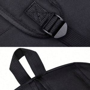 <b>Simple</b> Fashion College Daily Black Back Pack Nylon Oxford Teenage School Bag <b>Backpack</b> With Custom Logo - Product Image 5