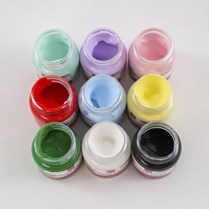 Xin Bowen Peinture au doigt personnalisée 9 couleurs 50ML Certifié MSDS Peinture <span class=keywords><strong>Gouache</strong></span> Pigment DIY Peinture au doigt pour enfants Peinture - Product Image 4