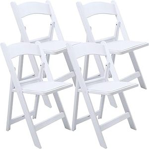 고품질 정원 접이식 의자, 웨딩 행사용 플라스틱 윔블던 화이트 의자, 레진 야외 접이식 의자 - Product Image 1