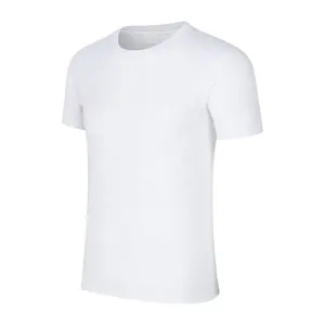 Bianco personalizzato pianura maglietta 100% maglietta del cotone pianura all'ingrosso pima magliette di cotone