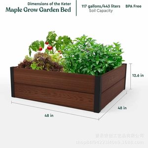 Solid Wood Planter <b>Bracket</b> With Mounting Slots Garden Bed <b>Corner</b> Support Heavy Duty Installation Kit <b>For</b> Outdoor Use - Product Image 4