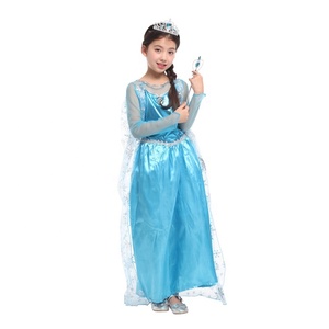 Robe de princesse Cosplay <span class=keywords><strong>reine</strong></span> <span class=keywords><strong>des</strong></span> neiges pour filles, déguisement de fête de carnaval d'halloween - Product Image 2