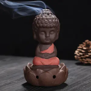 Ywbeyond Buddha ceramic Incense holder Stand censer middle east smoke coil incense burner