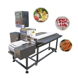 Handelsübliche automatische Fleisch-Suvlaki-Spießmaschine Souvlaki-Spieß-Ausnutzungsschnurscheibe /BBQ Schafsspieße Fleischmaschine