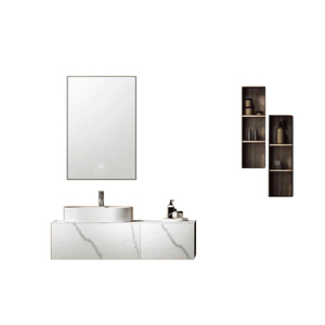 ROVNIK White Vanity Sink Unit Bathroom Cabinet Vanity 48 Inch With Sink Above Countertop Vanity