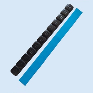 Outils de réparation de pneus, autocollants adhésifs noirs et gris, revêtement en zinc, <span class=keywords><strong>poids</strong></span> d'équilibrage pour roues de <span class=keywords><strong>moto</strong></span> - Product Image 3