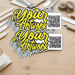 Etiqueta Adhesiva de Vinilo Impermeable con Código QR para Negocios, Impresión Personalizada de Alta Calidad - Product Image 4