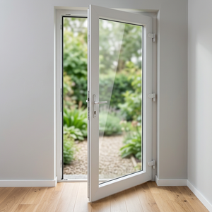 Porte à battant en PVC HOFFEN avec vitrage 81x205cm, insonorisée, étanche, isolation thermique, pour supermarchés et appartements, fabriquée en Thaïlande - Product Image 3
