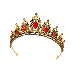 Accessori colorati per capelli da principessa corona di cristallo Tiara - Product Image 4