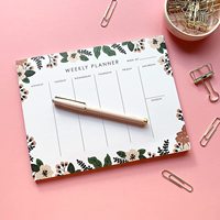 Benutzer definiertes Logo gedruckt a4 a5 unbeschichtetes Papier Notizbuch 52 Blatt Kalender Notiz blöcke Notizblock