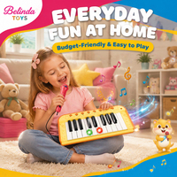 Jouets de clavier de piano Belinda avec microphone, instruments de clavier électronique pour enfants, cadeaux d'instruments de musique pour enfants