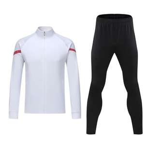 लंबी आस्तीन क्रू गर्दन सूखी फास्ट जर्सी 2 टुकड़ा ट्रैकसूट युवा फुटबॉल त्वरित यूनिसेक्स सादा खाली रेट्रो सॉवट। - Product Image 3