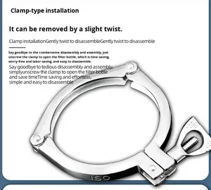 <span class=keywords><strong>Filter</strong></span> Air Presisi Keamanan Tinggi 304 Stainless Steel Industrial Pre-PP Cotton <span class=keywords><strong>Filter</strong></span> untuk Sumur Semen Pasir Laju Alir Besar - Product Image 5