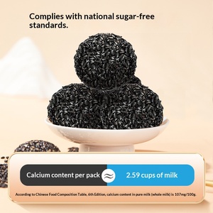 Me Tanto Me Encanta Contigo, Bolas de Sésamo Negro Sin Azúcar de 135 g, Listas para Comer, Snacks Saludables Instantáneos en Bolsa para Todas las Edades - Product Image 3