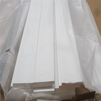 Composants de volet horizontal en PVC durables et modernes, avec lames, montants, rail supérieur et charnières, aspect bois, écologiques, faciles à nettoyer, pour hôpital