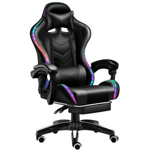 Silla de masaje con altavoz para juegos de ordenador, asiento con luz Led Rgb colorido de varios estilos - Product Image 2
