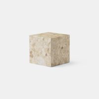 Socle rectangulaire en marbre et riz, personnalisé, travertin blanc, Table basse, Table d'appoint, socle intérieur, présentoir