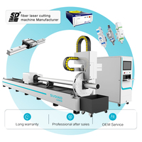 Máquina de Corte por Láser de Fibra SuDiao 1530 2040 de Hierro, Cobre y Aluminio de 1-3KW para Corte de Tubos, Configuración CNC, Garantía de 3 Años