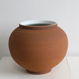 Französische Creme Wabi-Sabi-Stil Keramik vase Retro handgemachte Homes tay Blumen arrangement Zen Ornamente Steinzeug Glas - Product Image 4