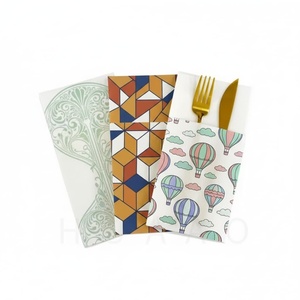 Serviettes de table jetables en papier Airlaid écologiques avec style sac pour utilisation hôtelière - Product Image 4