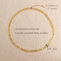 Collier ras du cou court en acier inoxydable poli, style français, avec chaîne en forme de nez de cochon, étanche, pour femme, bijoux de mode hip-hop