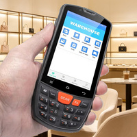 PDAs Android 4G, ordinateur portable de poche de 4 pouces avec GPS, terminal Wi-Fi 4G, lecteur de codes-barres PDA pour centre commercial