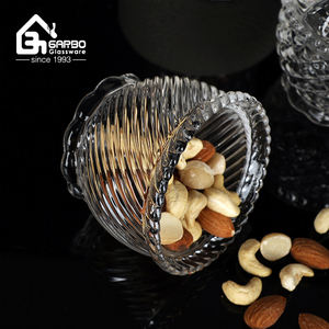 Bouillon Overdekte Glazen Snoepschotel Gesneden Glazen Snoeppot Met Deksel Kleine Glazen Opslagcontainer - Product Image 2