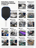 Raquette de pickleball en fibre de carbone pour débutants, noyau EPP de 16 mm thermoformé, approuvée USAPA, contrôle ultra-simple pour l'apprentissage