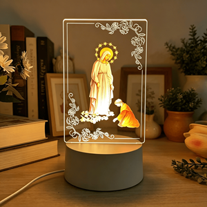Customized Christian Jesus Virgin Mary Statue Baby Decoration Gifts Toys LED 3D ABS Modern White 2026 - Product Image 6