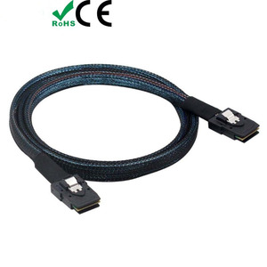 Cable Mini SAS SFF-8087 a 8087, 12G, Transferencia de Datos de Alta Velocidad, Conexión de Servidor, Cable de Cobre Azul, Moldeado por Inyección - Product Image 3