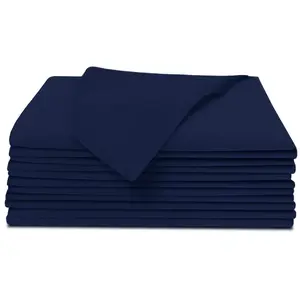 Servilletas de tela azul marino altamente absorbentes Servilletas de tela de cena de poliéster hilado 20 pulgadas para restaurantes, eventos y fiestas de bodas