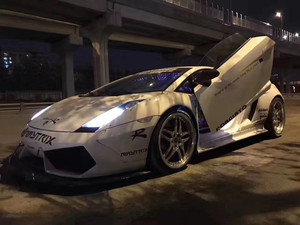 Nuevo Kit de Carrocería ZNDR para Gallardo LP550/LP560/LP570, Estilo LB, Parachoques Anchos, Mejora el Estilo del Auto - Product Image 5