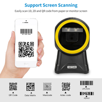 Lecteur de codes-barres omnidirectionnel Netum Shopping Mall, scanner de codes QR 2D, support de table de bureau, scanner de codes-barres pour supermarché