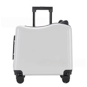 <span class=keywords><strong>Petite</strong></span> <span class=keywords><strong>valise</strong></span> de voyage unisexe en aluminium et PVC de 18 pouces avec roues pivotantes pour garçons et filles de 12 ans - Product Image 1