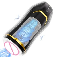 Elektronisches 2-in-1 Vibrierendes Saugendes Automatisches Männliches Masturbationsgerät