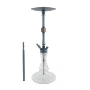Color gris al por mayor mejor medio aluminio Hookah Shisha nuevo estilo silicona Hookah manguera accesorios para fumar - Product Image 2