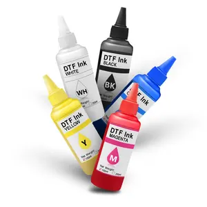 OCBESTJET 100ML A + Qualité DTF Tinta Pet Set Film de Transfert Encre Pour Epson L1800 L1300 R2400 L805 L800 P600 P800 Imprimante