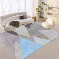 Tapis turc vintage à motifs géométriques, tapis marocain en polyester, style Beni Ourain, tapis berbère, utilisation intérieure/voiture, tapis fait à la machine