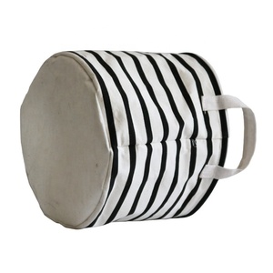 <span class=keywords><strong>En</strong></span> gros Pas Cher grande ronde pliable enfants noir et blanc <span class=keywords><strong>toile</strong></span> panier à linge - Product Image 6
