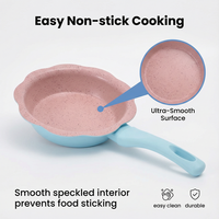 Ensemble tout-en-un compatible gaz et induction, durable, nouveau couvercle en verre pour bébé, petite casserole antiadhésive, ensemble de casseroles de cuisson, durable